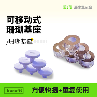 海水缸珊瑚基座LPS纽扣sps断枝可移动式便捷繁殖支架方便重复使用