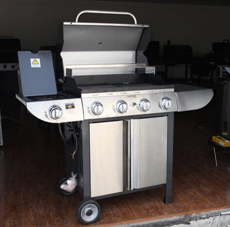 家用烧烤炉庭院烧烤架酒店烤肉炉铸铁铁板室外BBQ商用燃气烤炉