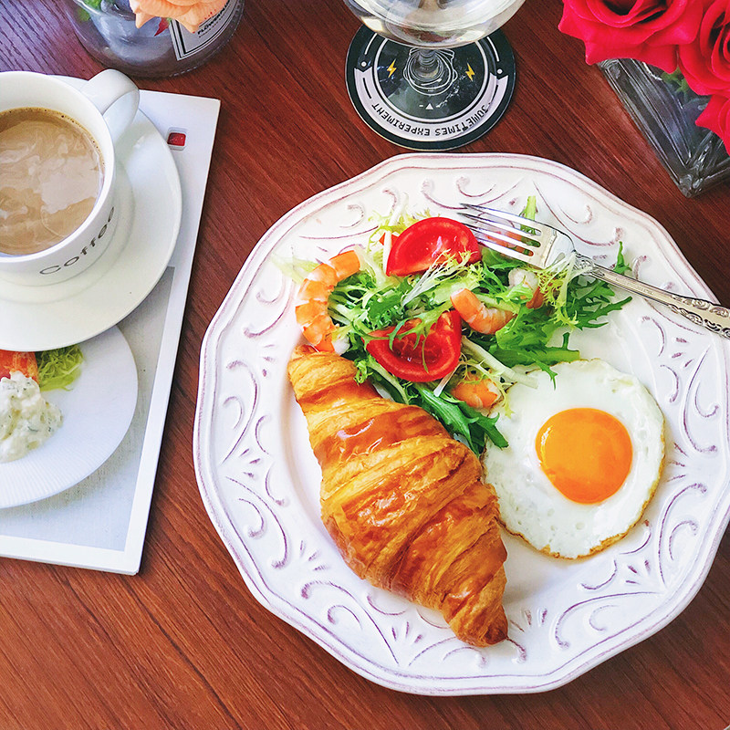 11英寸大盘子家用西餐盘欧美式意大利面陶瓷盘水果盘餐具复古白色,餐饮具,盘,淘宝优惠券,粉丝福利购,淘宝优惠卷