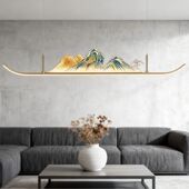 2025中国风吧台茶台高端创意现代灯具新中式 餐厅吊灯禅意茶室吊灯