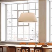 侘寂风日式 餐厅吊灯简约创意客厅卧室书房民宿饭店包厢布艺吊灯