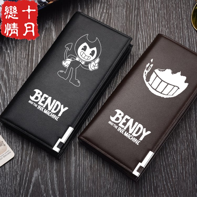 Bendy游戏班迪与墨水机器钱包 动漫周边大容量折叠钱夹卡包 票夹