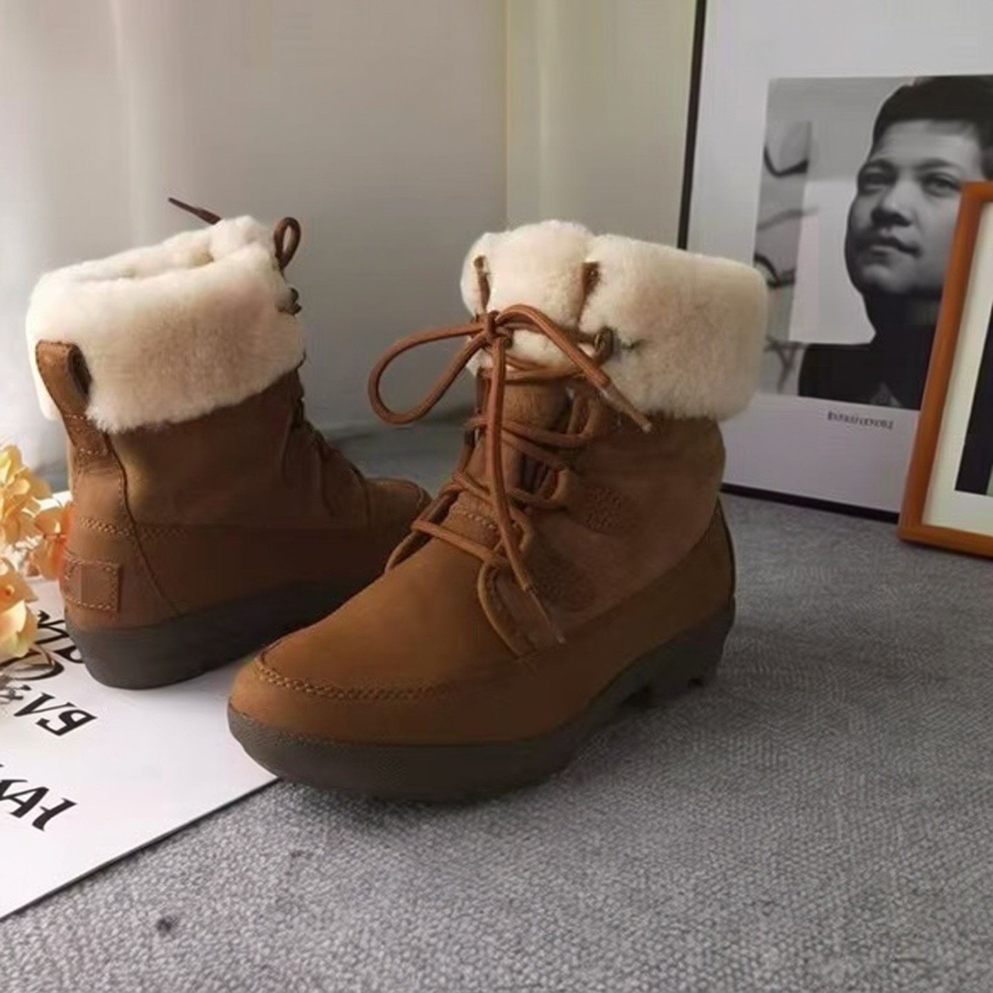 【秀履】U骥冬季温暖WP防水户外休闲高帮女鞋短筒女靴雪地靴5M/35,女鞋,西部靴,淘宝优惠券,粉丝福利购,淘宝优惠卷
