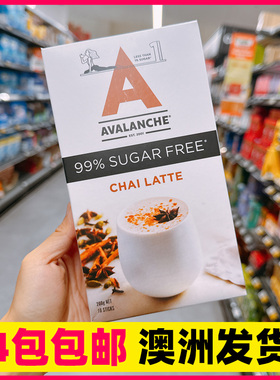 4件包邮新西兰Avalanche99%无糖速溶咖啡Chai Latte3合1拿铁摩卡