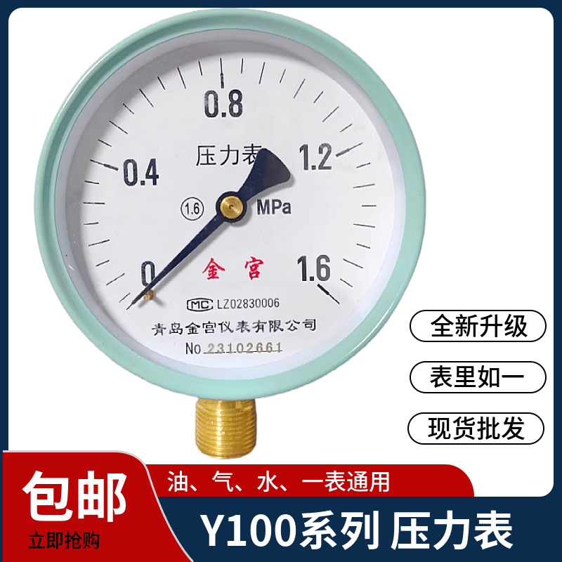 金宫青岛青岛压力表16kg