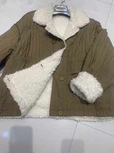 2025新款羊羔毛内胆棉服女小个子短款冬季新款学院风加绒加厚棉袄