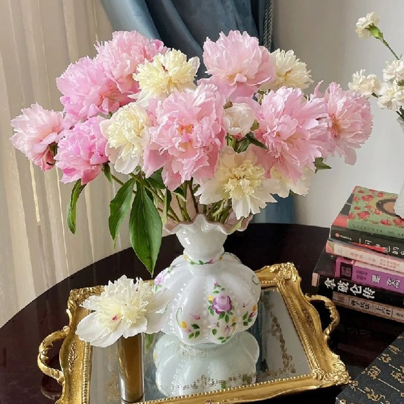 四川芍药鲜花插花重瓣牡丹云南鲜切花油画进口花玫瑰百合山东基地