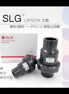 UPVC止回阀SLG立胜国标美标英制日标化工管单向阀逆止阀环琪通用