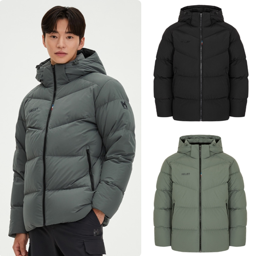 反季特价 韩国代购 MILLET 觅乐  25冬男 防风防水加厚鹅绒羽绒服