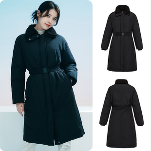 韩国代购 BLACK YAK/布来亚克 25冬 女 中长款收腰鸭绒羽绒服