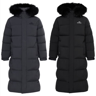 特价 韩国正品代购 EIDER 25冬 男女情侣 防水加厚连帽长款羽绒服