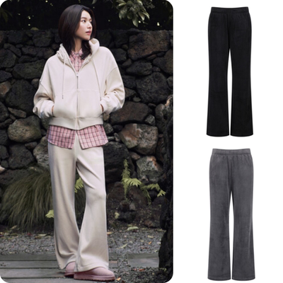 韩国正品代购 PROJECT M 25冬 女 灯芯绒微喇长裤休闲裤