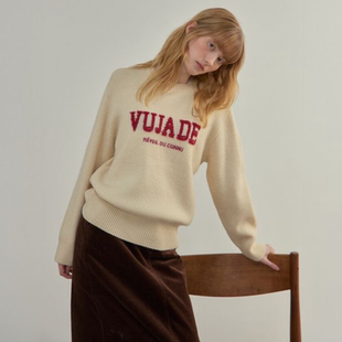 Bridge 25冬 女款 韩国正品 套头针织衫 Mind 百搭时尚 毛衣 代购