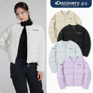 反季特价 韩国代购 DISCOVERY 24冬 女 防风防水短款鹅绒羽绒服