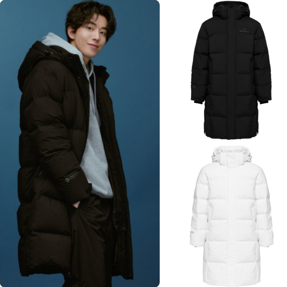 反季特价 韩国正品代购 EIDER 25冬 男女情侣 长款加厚鹅绒羽绒服