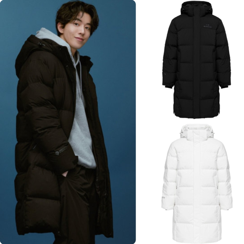 反季特价 韩国正品代购 EIDER 25冬 男女情侣 长款加厚鹅绒羽绒服