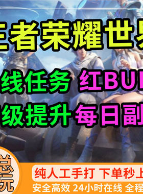 王者荣耀世界代练代肝角色升级