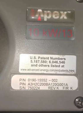 AE半导体射频电源HFV 8000，10kW/13kW，支持.询价