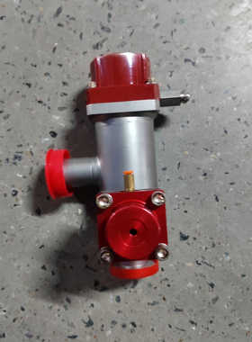 MKS角阀100016885，锈钢材质，带红色电子装置。适.询价