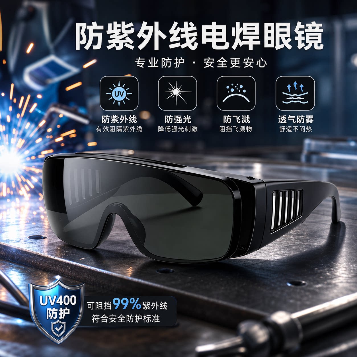 添新焊友防紫外线电焊护目镜