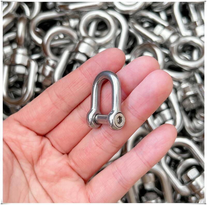 滨州腾达 304不锈钢M05沉头内六角D型U型卸扣M05 承重100kg