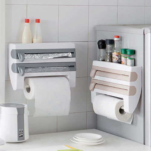 保鲜膜壁挂滑刀分割免打孔锡纸