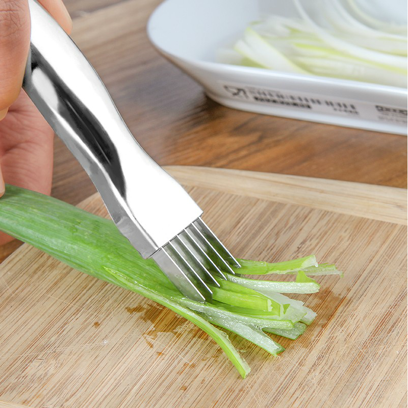 厨房用品切菜葱丝刀切葱器切丝葱花创意不锈钢创意家用豆角切丝器