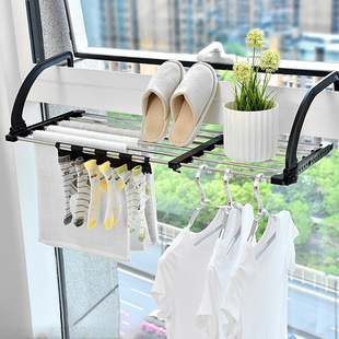 宿舍床边晚上可折叠置物架隔夜衣服收纳神器床尾头衣架床头挂衣架
