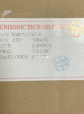 全新原装78M05L-T6C-K集成电路IC芯片半导体元器件封装TO-126C