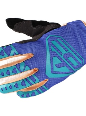 COM手套儿童平衡车小轮车骑行全指手套耐磨羊皮软长指头赛车防护