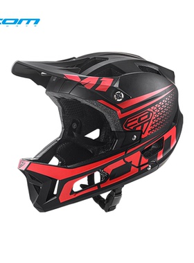 COM骑行全盔BMX小轮车山地车头盔泵道成人青少年儿童速降M1透气男