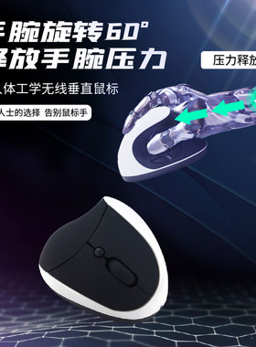 人体工程缓解手腕垂直无线鼠标