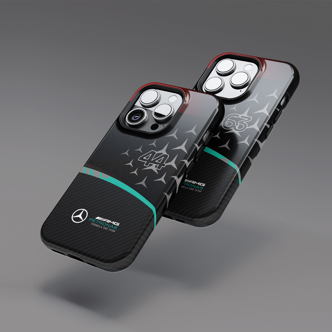 DIZSY F1赛车梅奔车队2024汉密尔顿LH44拉塞尔GR63周边手机壳适用于奔驰车迷