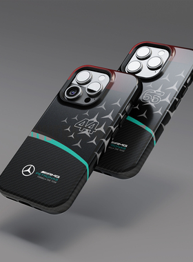 DIZSY F1赛车梅奔车队2024汉密尔顿LH44拉塞尔GR63周边手机壳适用于奔驰车迷