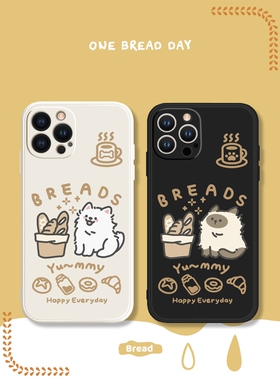 适用于iPhone17苹果15pro16max情侣手机壳nova15华为mate70p60可爱猫狗vivos19荣耀100小米14面包oppok70
