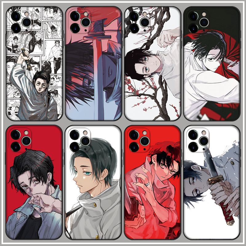 乙骨忧太咒术回战手机壳适用苹果1514promax磨砂软壳华为p60/nova11小米13红米note12turbo/iqooreno1098pro