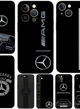 Benz奔驰车图案 硅胶软手机壳适用苹果iPhone17 16 15磁吸14 Pro Max mini 13 Pro XS XR 876 plus 12 11SE