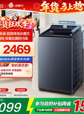 小天鹅10KG水魔方波轮家用全自动大容量变频洗脱一体洗衣机TB10U2
