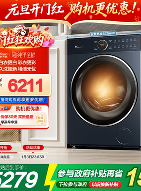 小天鹅纯平全嵌10KG全自动洗衣机洗烘一体蓝氧护色洗TD100MS97ILZ
