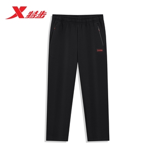 针织男子通勤运动长裤 新品 975429630458 男2025年冬季 特步加绒卫裤