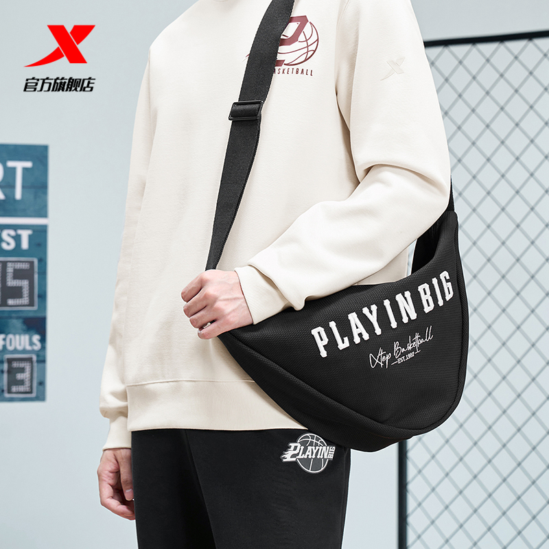 特步斜挎包男女2024年新