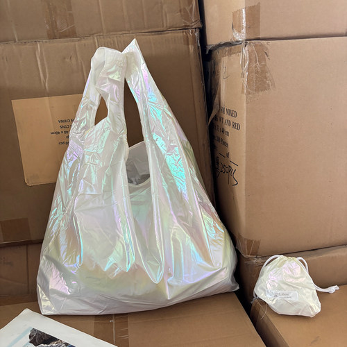 折叠环保购物袋大容量背心收纳袋