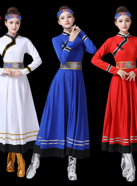 新款女成人蒙古族表演服装少数民族内蒙古大草原舞蹈广场舞女演出