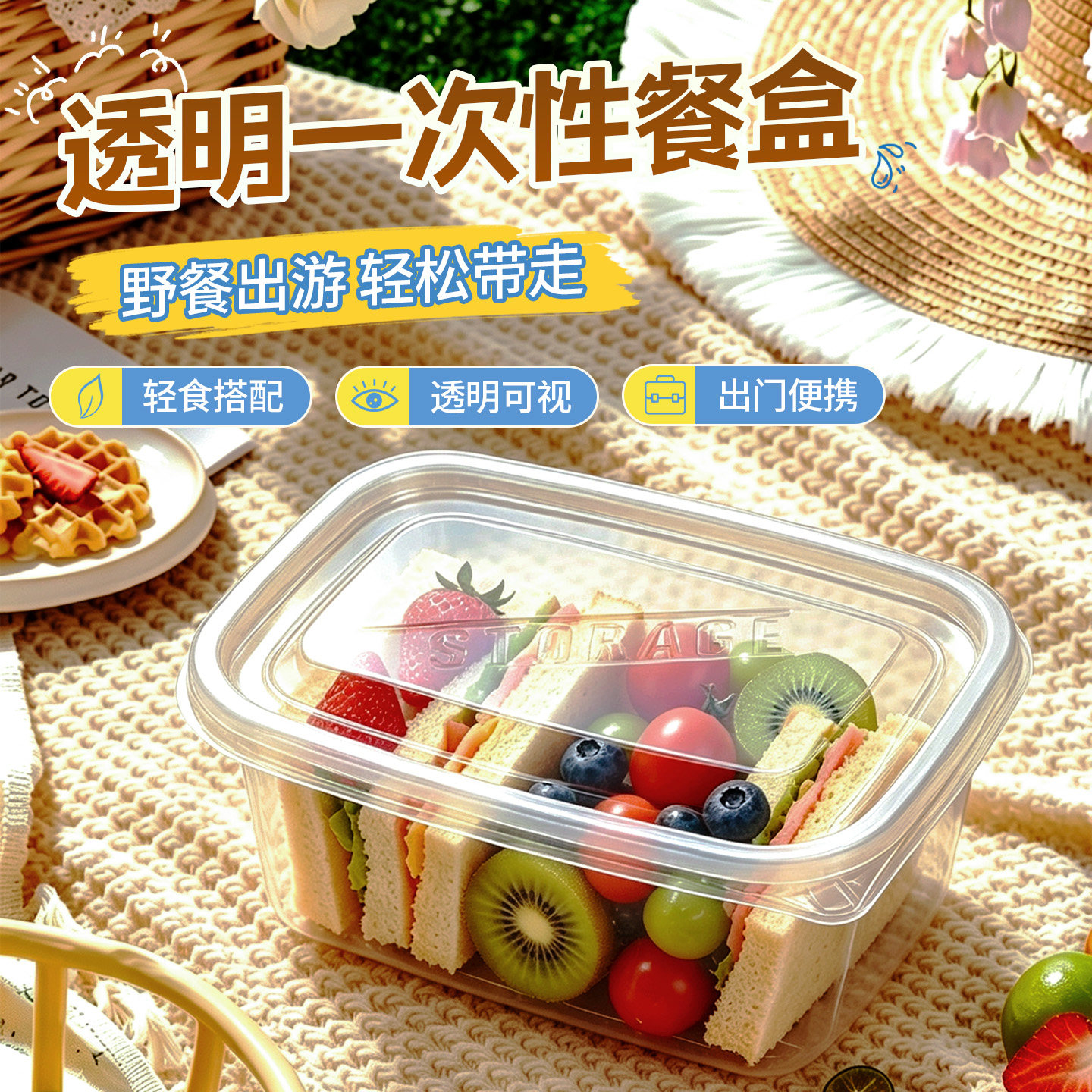 一次性餐盒食品级可微波耐高温