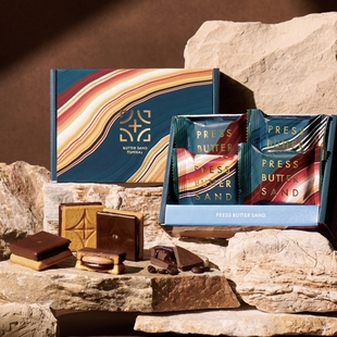 【现货限定系列】日本进口PRESS BUTTER SAND咖啡巧克力饼干礼盒