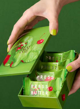 【现货新上市】日本PRESS BUTTER SAND焦糖车厘子开心果奶油饼干