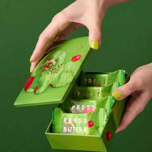 BUTTER 日本PRESS SAND焦糖车厘子开心果奶油饼干 现货新上市