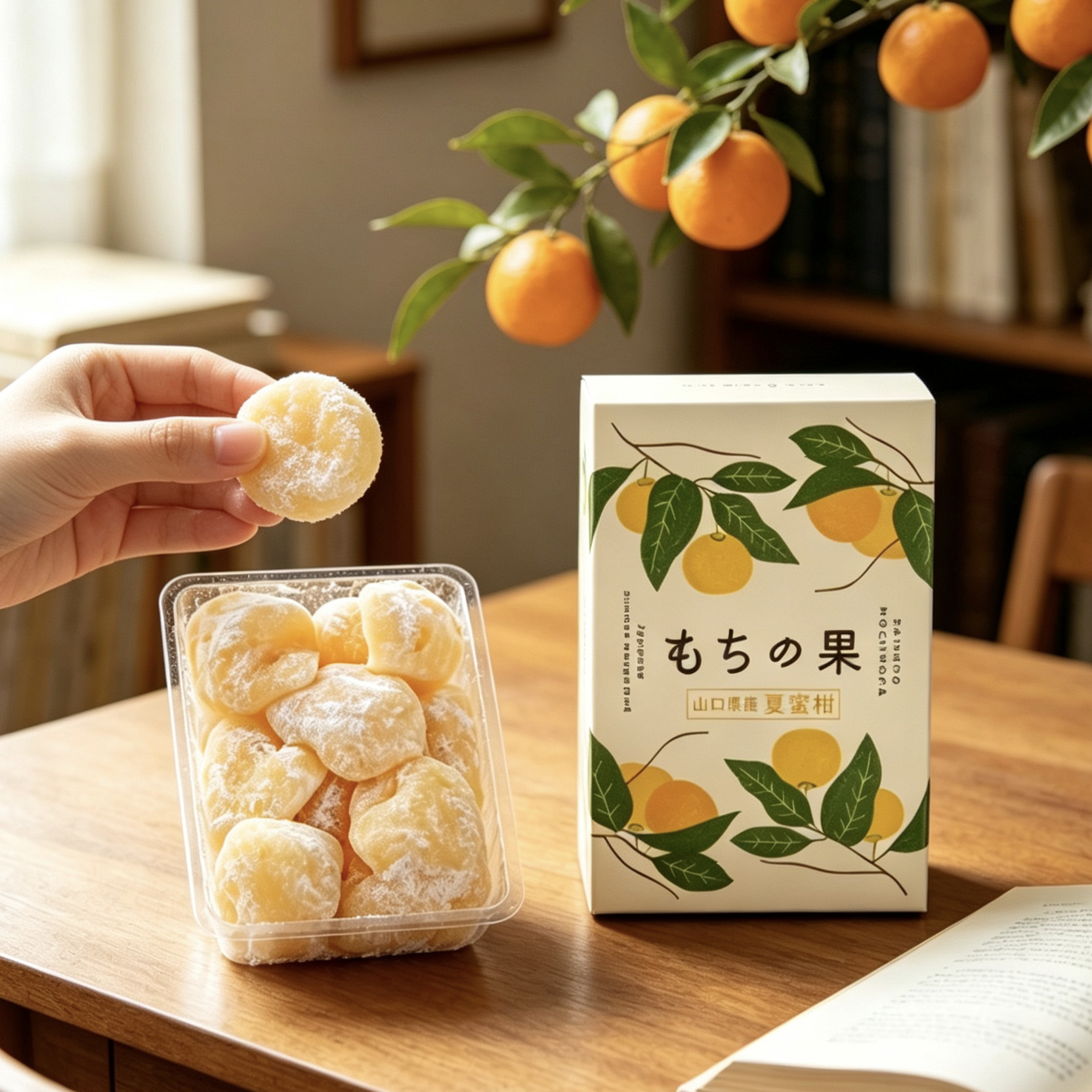【现货】日本彩云堂夏蜜柑橘年糕麻薯大福点心伴手礼盒装进口零食