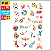 2026 World Cup 48 teams flag tattoo stickers, football team, US, Canada and Mexico fans' bar face stickers, 48 teams football face stickers thumbnail 5