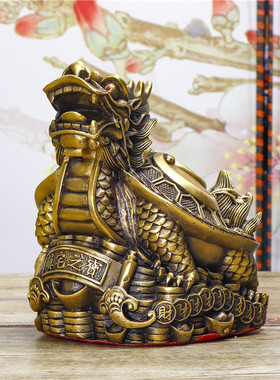 铜龙龟摆件纯铜赑屃霸下